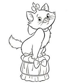 Disney Coloring Pages Marie Aristocats Disney Party Invitations 232x280 Disney Coloring Pages Marie Aristocats Disney Party Invitations