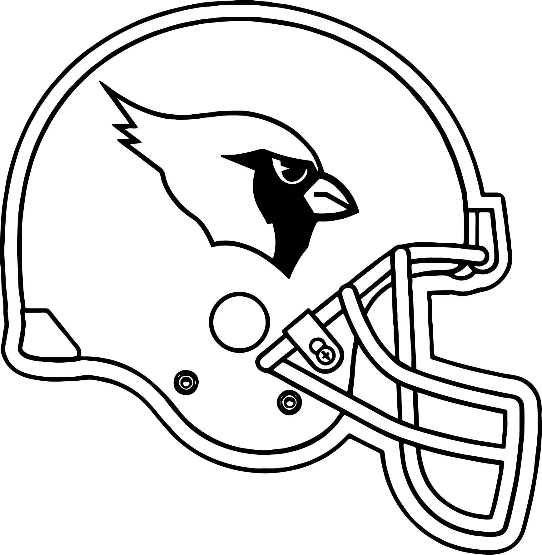 Arizona Cardinals Helmet Coloring Page 1735x1777 Arizona Cardinals Helmet Coloring Page