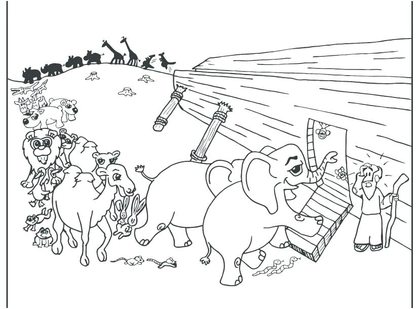 827x609 Noah And The Ark Coloring Pages Ark Coloring Page Ark Coloring