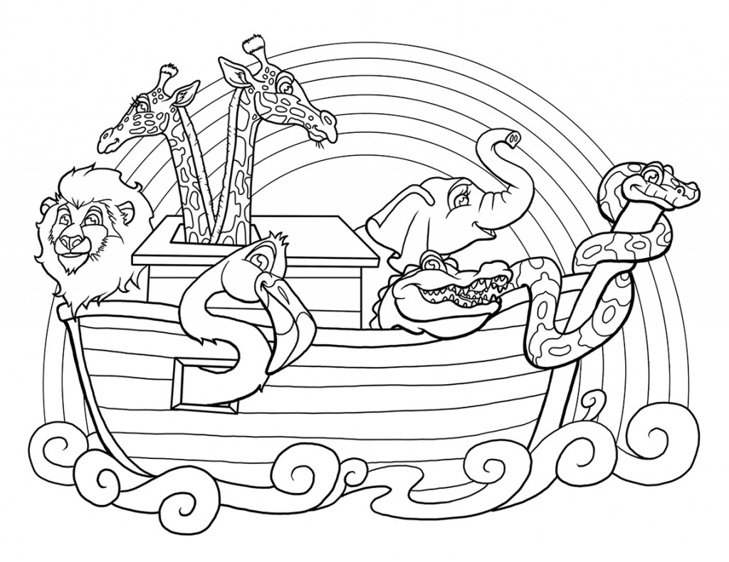 1024x790 Super Cool Noah S Ark Coloring Page And The Printable