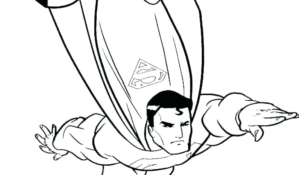 1024x600 Super Man Coloring Page Superman Coloring Pages For Kids Superman