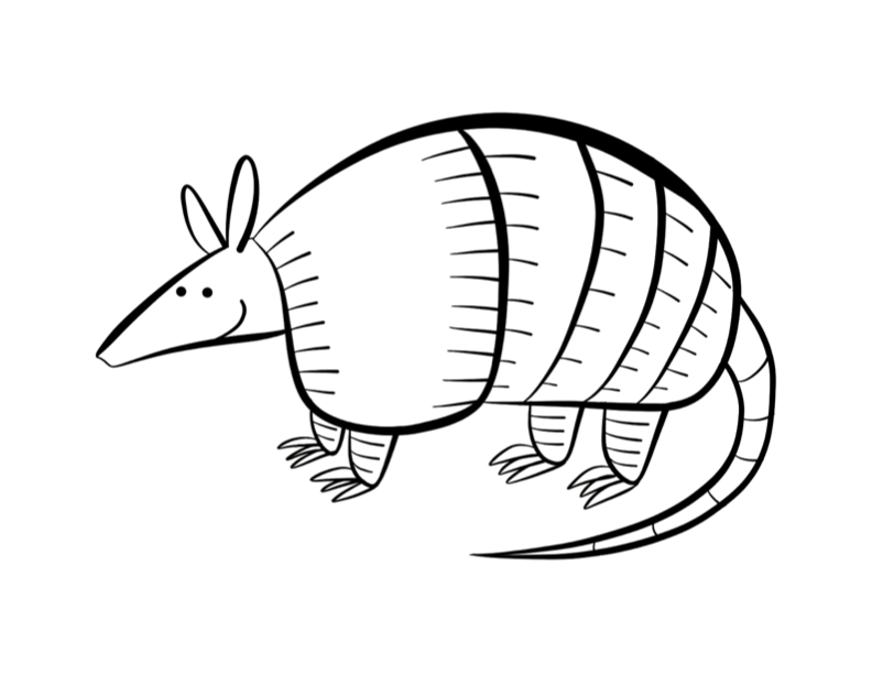 Armadillo Coloring Page Colordad 792x612 Armadillo Coloring Page Colordad