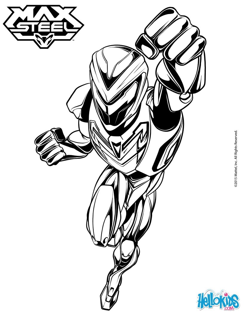 Max Steel Coloring Pages 820x1060 Max Steel Coloring Pages