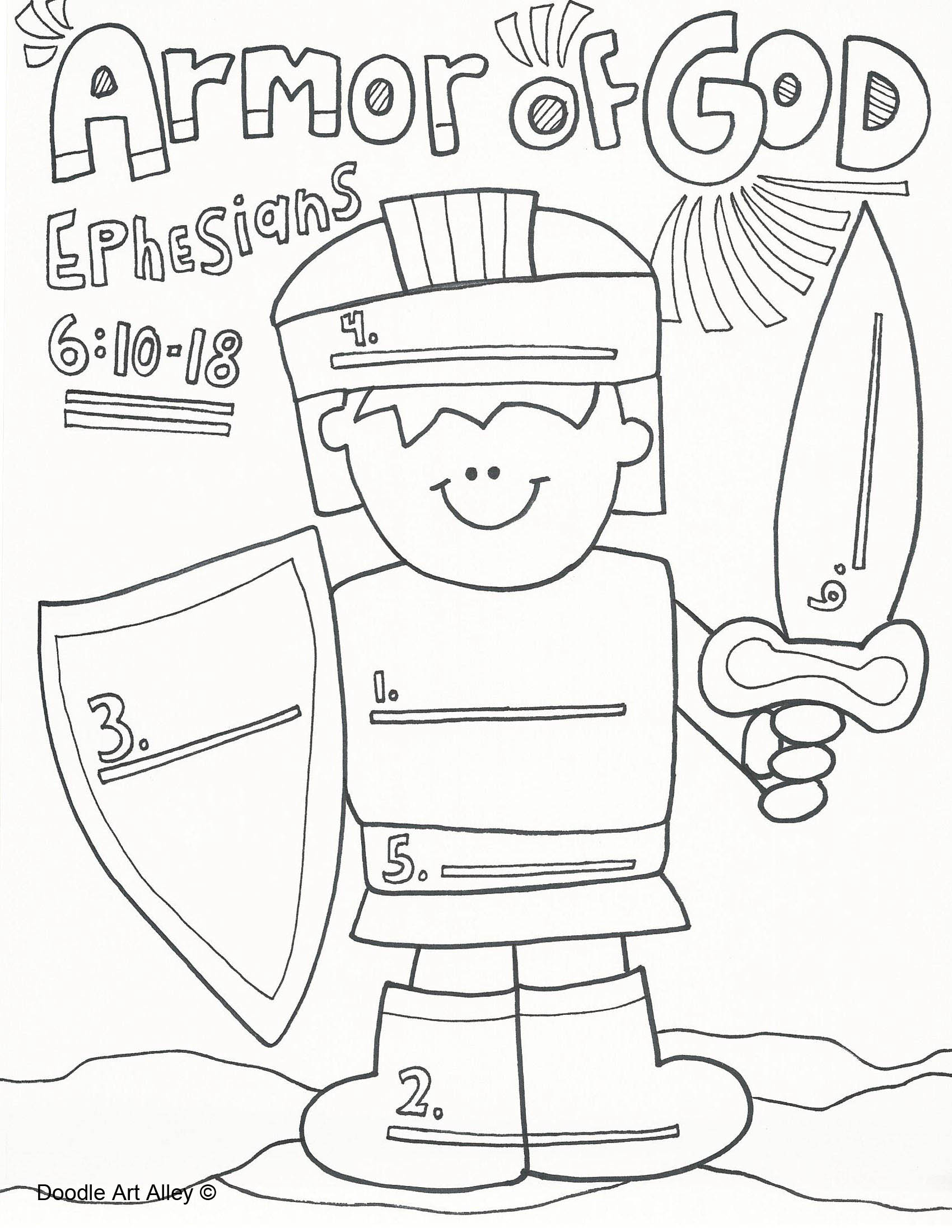 1700x2200 Armor Of God Coloring Pages New Page Gallery 5621
