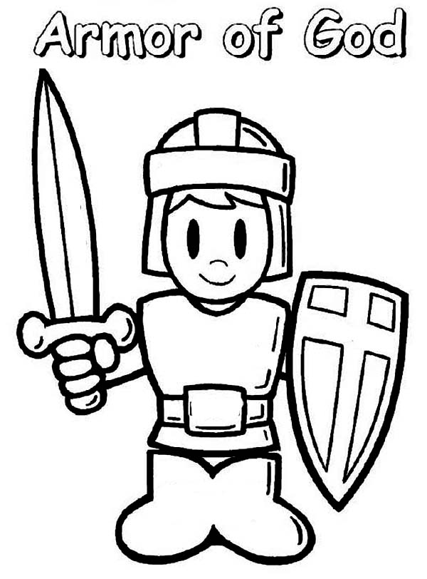 600x812 Armor Of God Coloring Page 001.jpg Vbs 2017