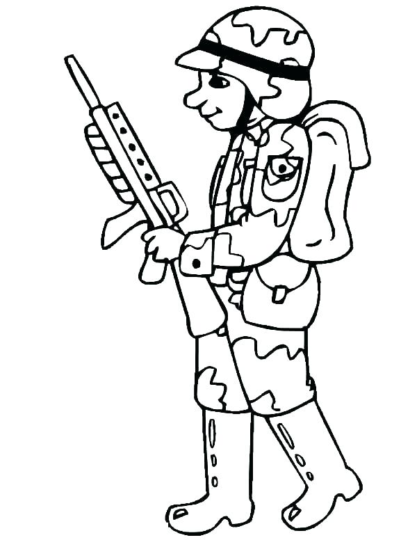 Coloring Pages Of Army Soldiers Coloring Pages Soldier Drawing 600x776 Coloring Pages Of Army Soldiers Coloring Pages Soldier Drawing
