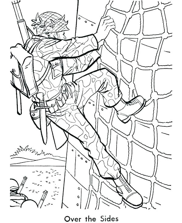 600x734 Army Coloring Pages Soldier Page Vehicle Sheets Col Murs