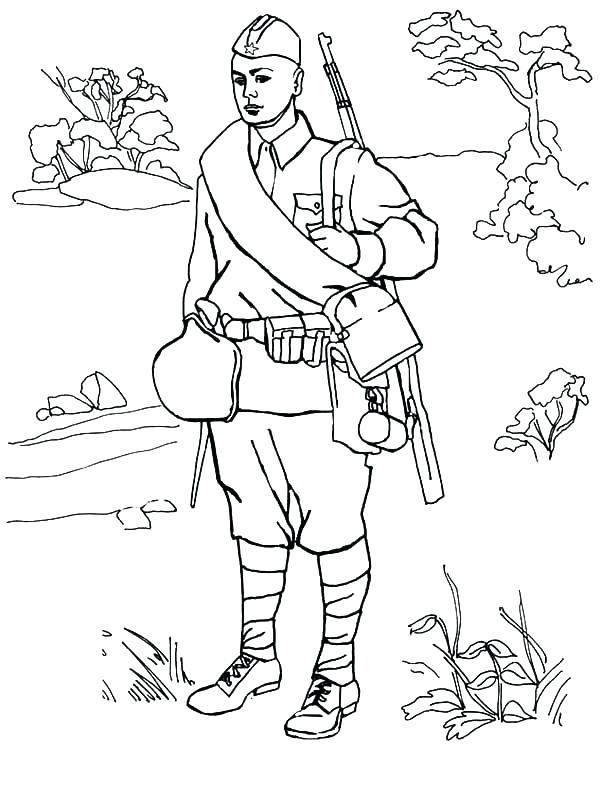 600x800 Army Guy Coloring Pages Army Soldier Coloring Pages Army Guy Army