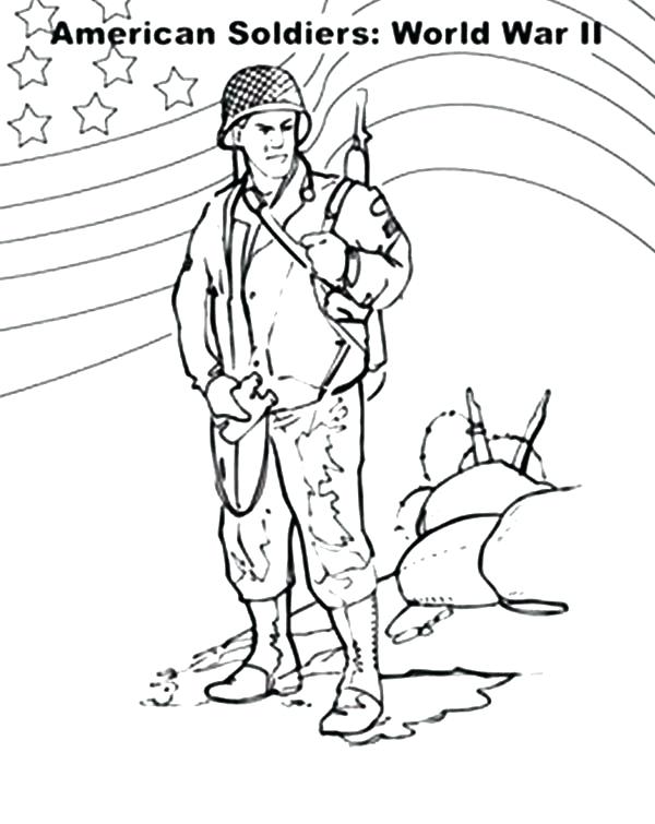 600x755 Soldier Coloring Pages Army Soldier Coloring Pages Ww2 Soldier