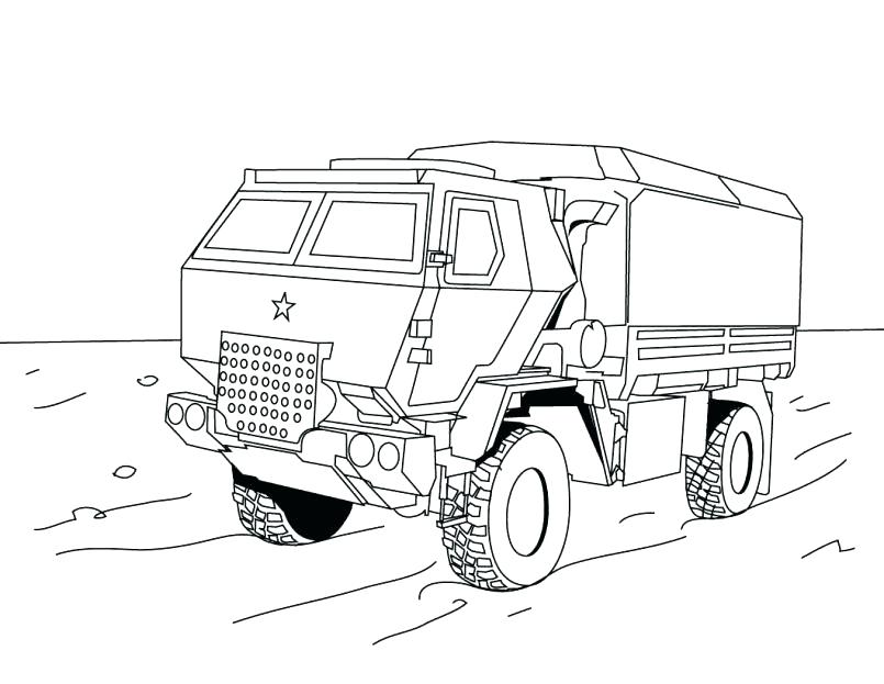 Army Truck Coloring Pages at GetColorings.com | Free printable ...