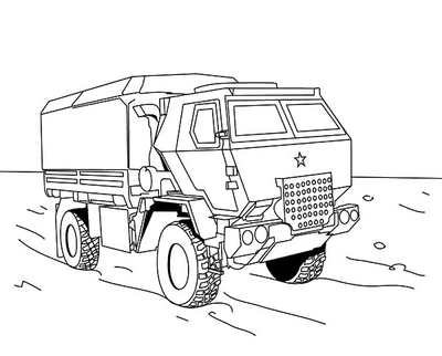 Army Truck Coloring Pages at GetColorings.com | Free printable ...