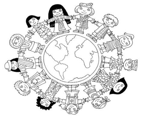 482x392 Children Of The World Coloring Pages For Kids Girls Coloring