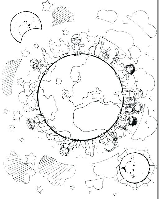 515x640 Children Around The World Coloring Page Free Download Children