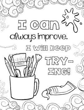 Growth Mindset Coloring Pages Set 2 The Art Class Edition By 270x350 Growth Mindset Coloring Pages Set 2 The Art Class Edition By