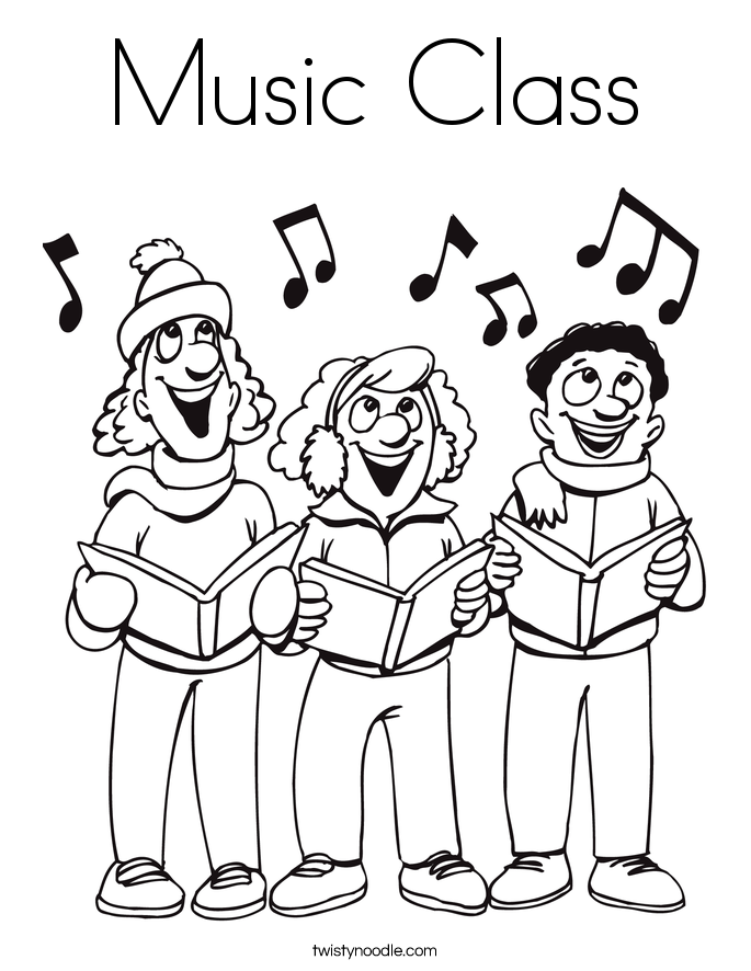 Music Class Coloring Page 685x886 Music Class Coloring Page
