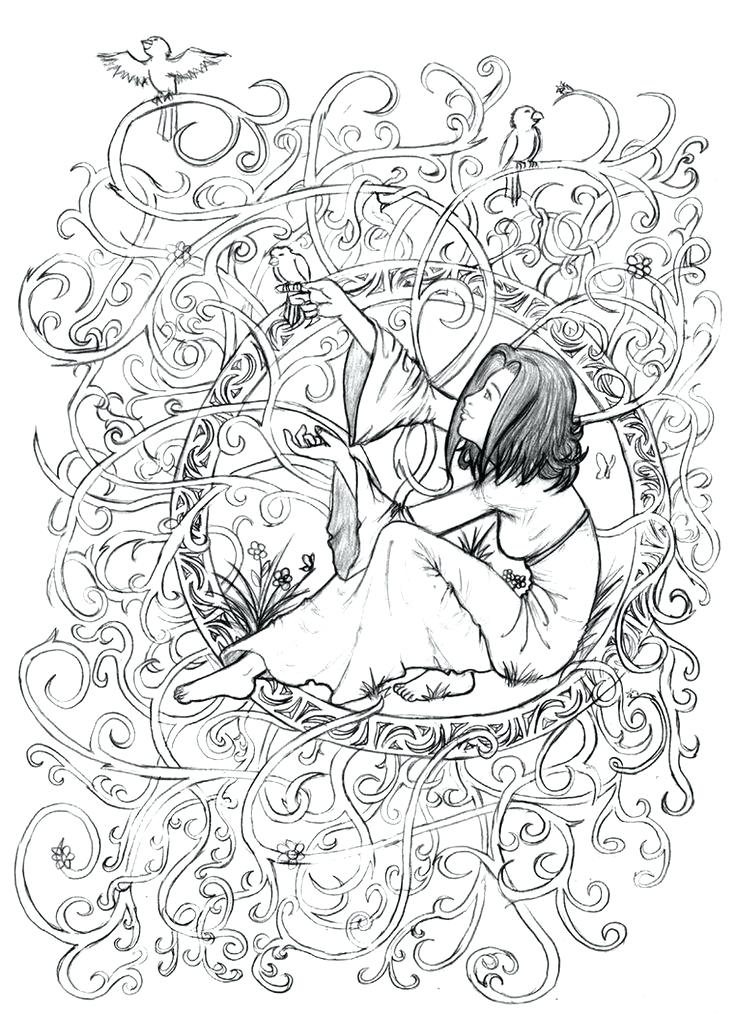 736x1013 Printable Adult Coloring Pages Art Adult Coloring Books Art