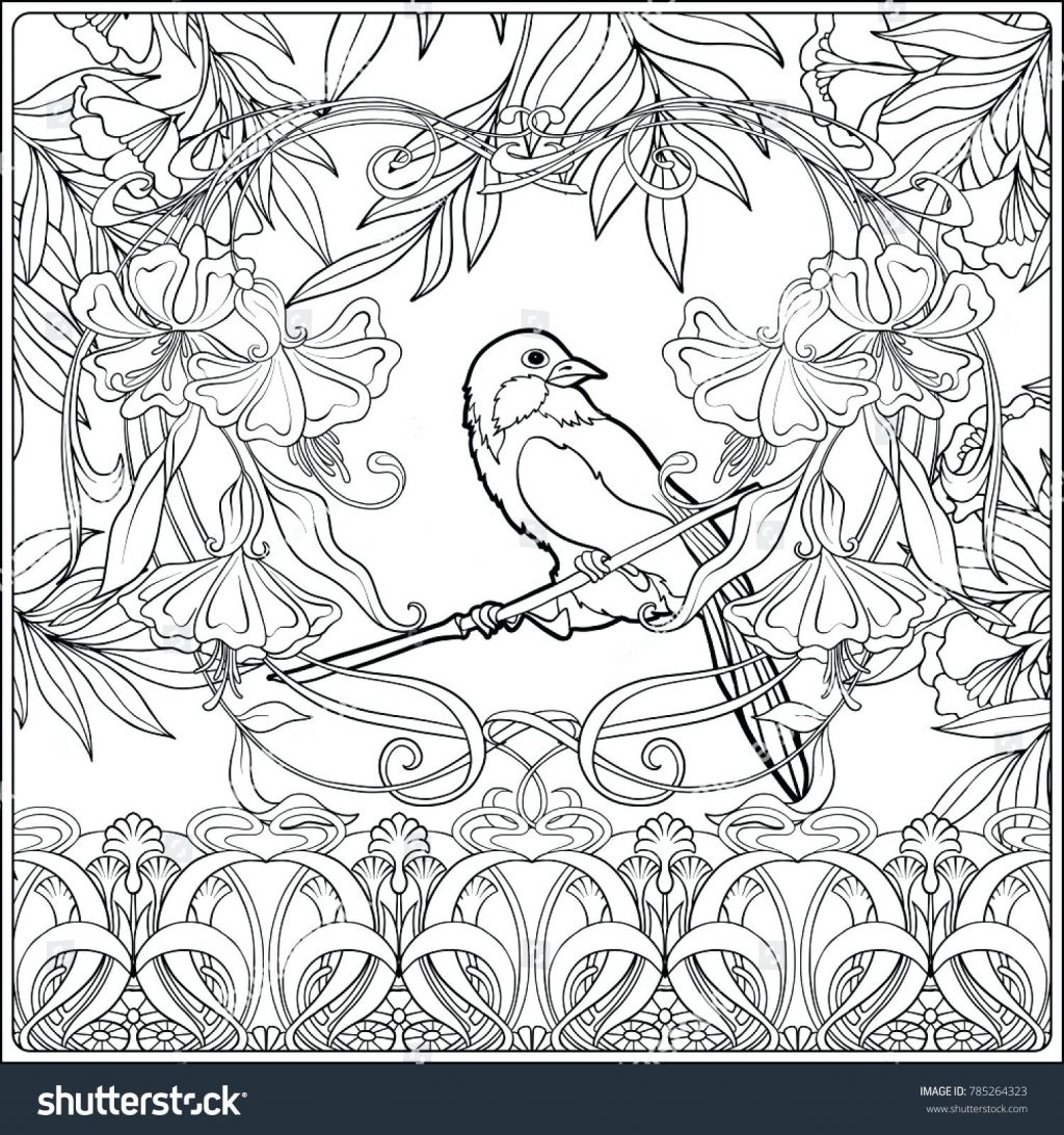 1024x1092 Coloring Page ~ Art Nouveau Coloring Pages Sheets For Adults Art