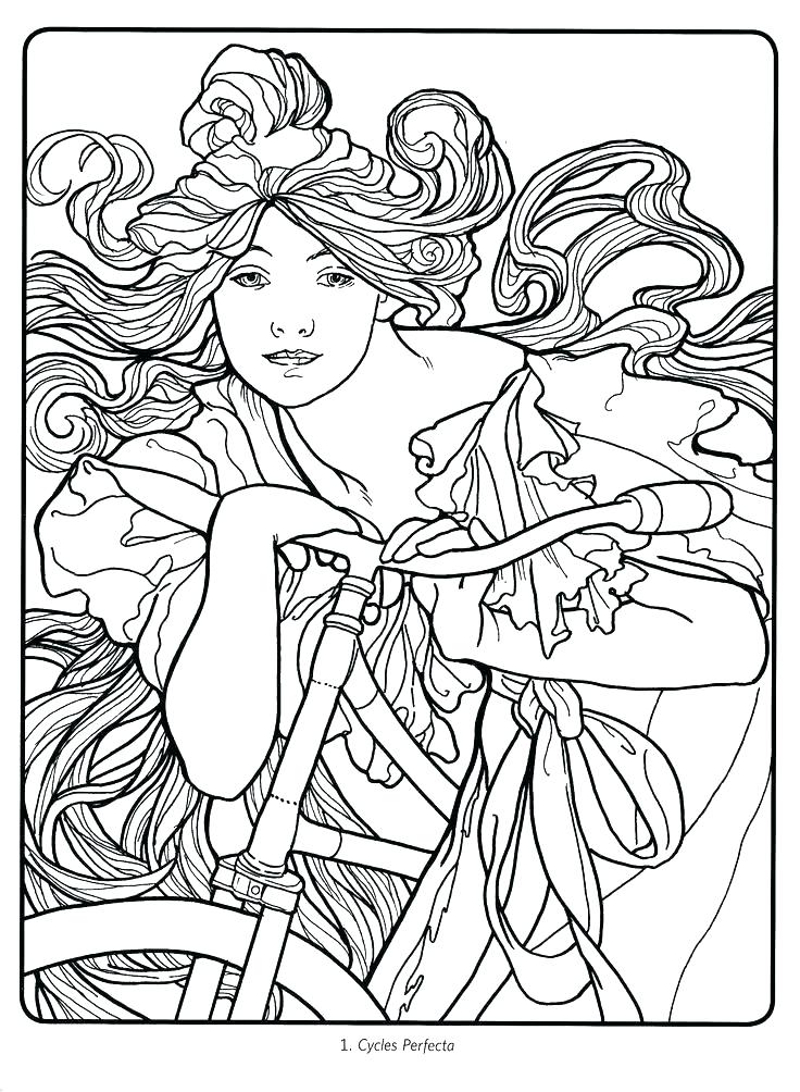 Art Deco Coloring Book Pages Adult Sketch Coloring Page