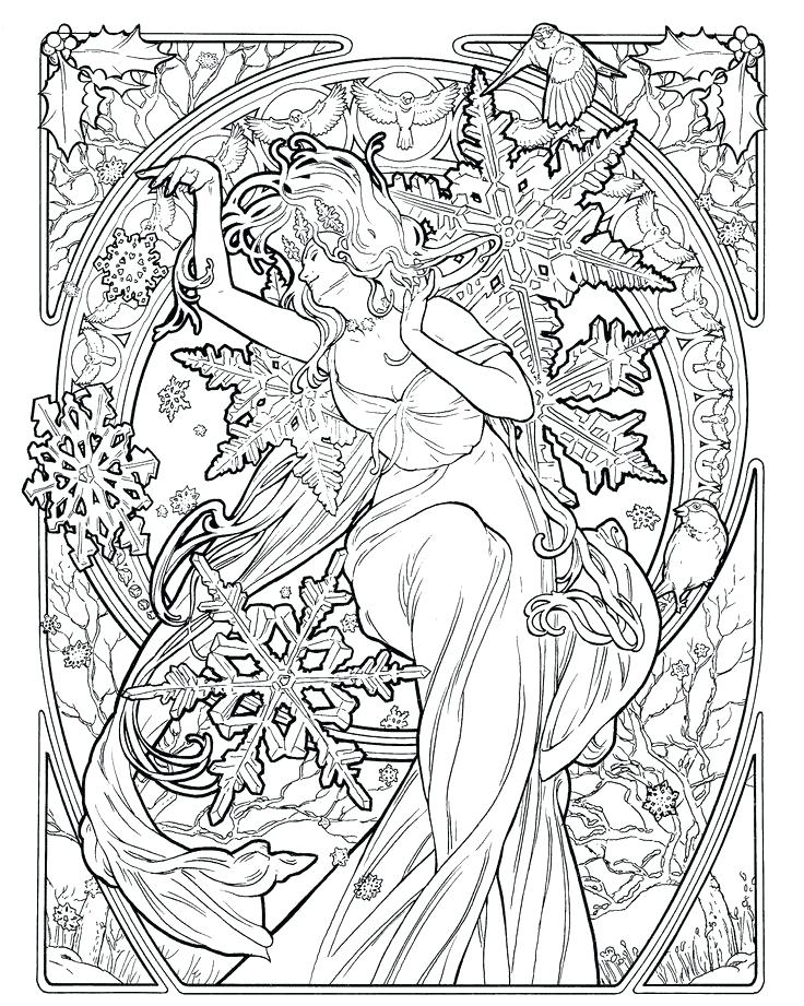 Art Nouveau Coloring Pages 18522 736x921 Art Nouveau Coloring Pages 18522