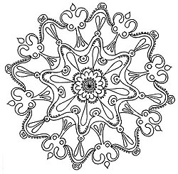 250x245 Mandala Coloring Pages Art Is Fun