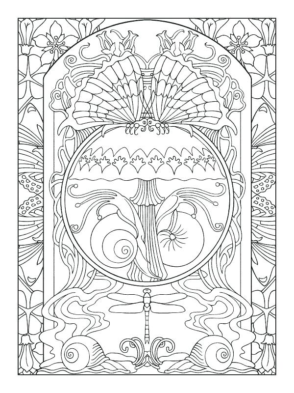 Art Nouveau Coloring Book Art Coloring Pages Art Nouveau Colouring 600x800 Art Nouveau Coloring Book Art Coloring Pages Art Nouveau Colouring