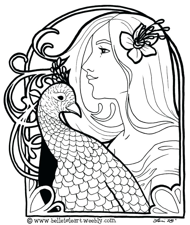 Art Deco Coloring Pages Free Goddess For Print Sheets Gallery 736x871 Art Deco Coloring Pages Free Goddess For Print Sheets Gallery