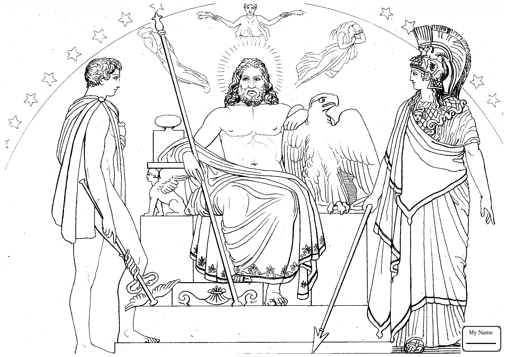 2089x1469 Aphrodite Coloring Page Resume