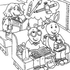 Arthur, Arthur Read And Buster Baxter Is Going Camping Coloring 236x236 Arthur, Arthur Read And Buster Baxter Is Going Camping Coloring