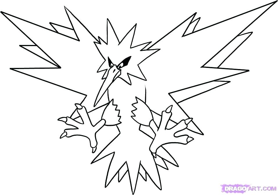 Articuno Coloring Page