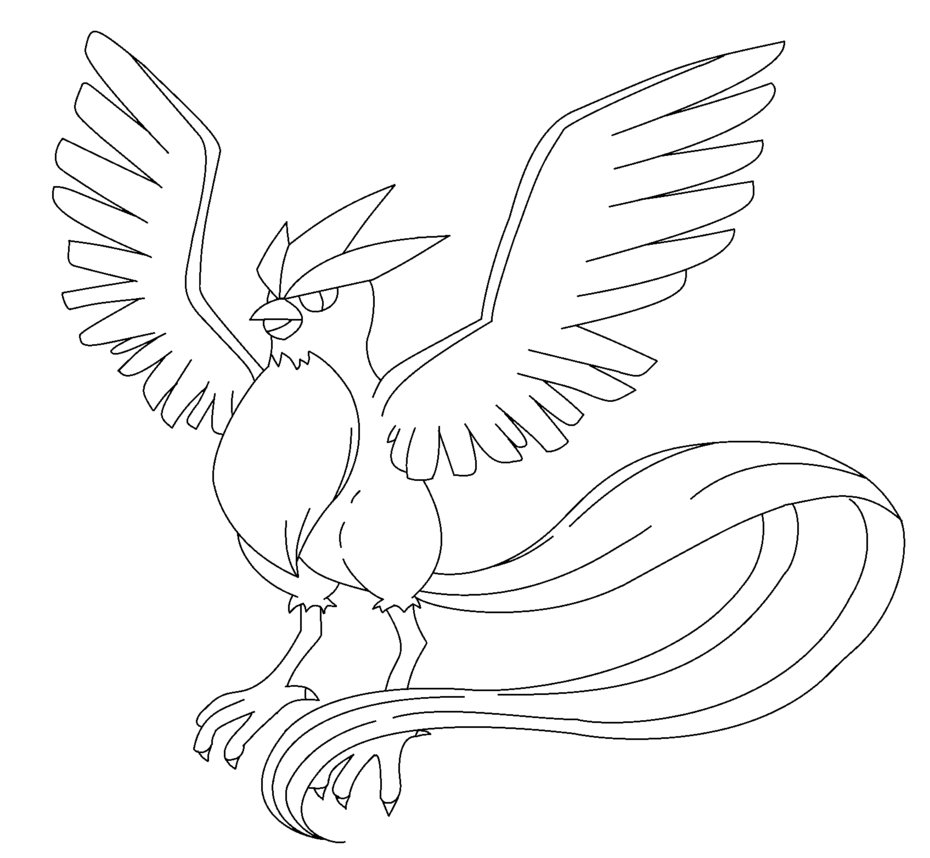 930x858 Articuno Para Colorear