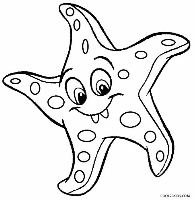 Printable Starfish Coloring Pages For Kids Cool2bkids 685x703 Printable Starfish Coloring Pages For Kids Cool2bkids