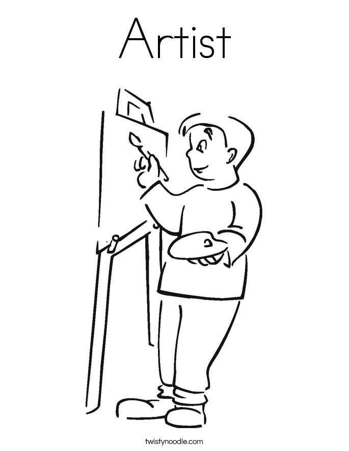 685x886 Artist Coloring Pages