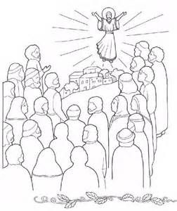252x300 Ascension Of Jesus Coloring Pages Jesus' Ascension To Heaven
