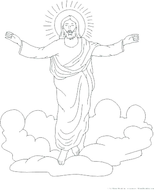 640x787 Jesus Ascension Coloring Page Top Rated Coloring Pages