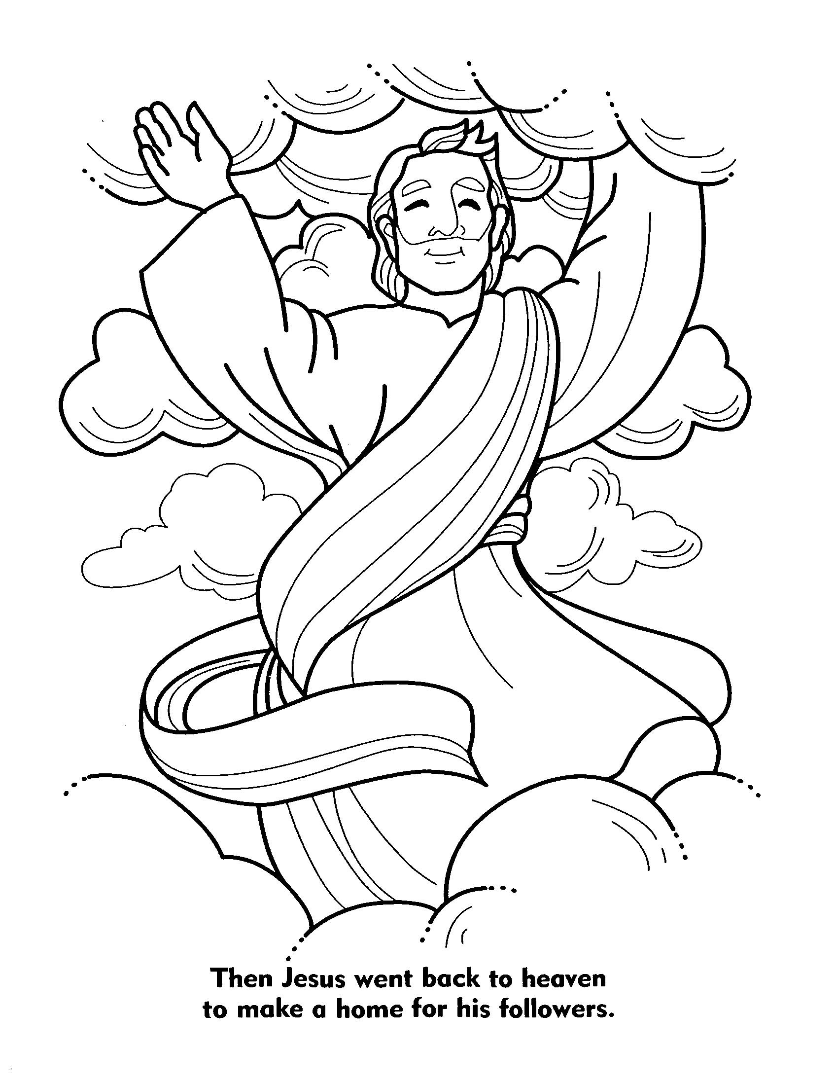 1696x2200 Jesus Coloring Page