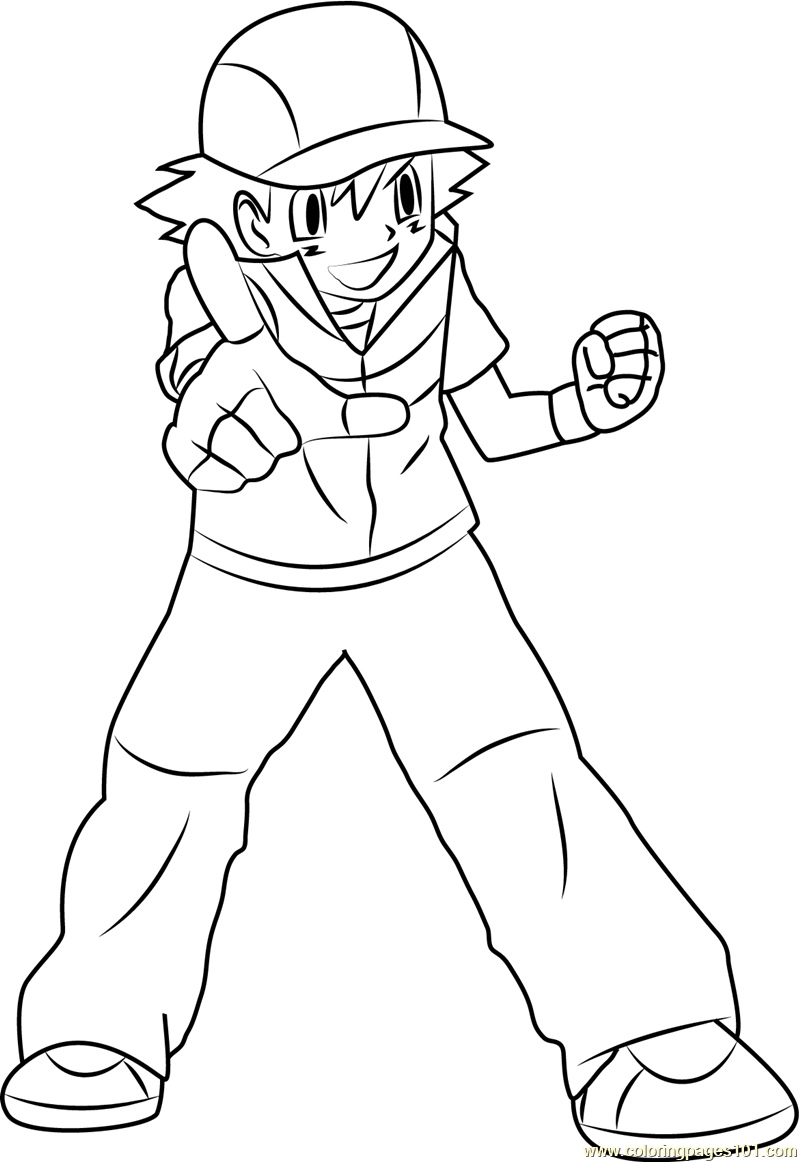 Ash Ketchum By Brigz Coloring Page 800x1162 Ash Ketchum By Brigz Coloring Page