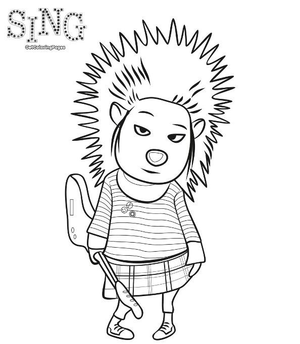 Kids N 31 Coloring Pages Of Sing 594x682 Kids N 31 Coloring Pages Of Sing