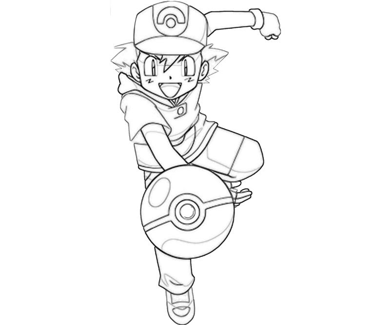 Ash And His Pokemon Coloring Pages 800x667 Ash And His Pokemon Coloring Pages