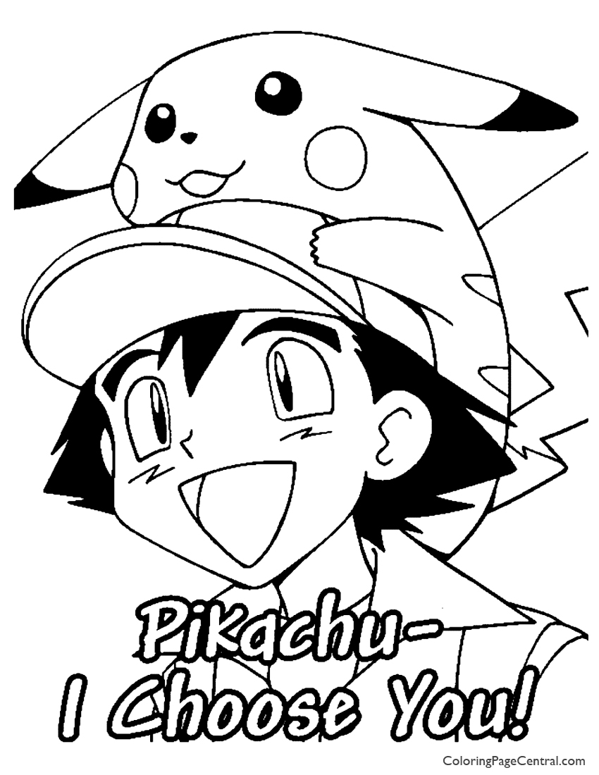 Pokemon Ash Coloring Page 02 Coloring Page Central 850x1100 Pokemon Ash Coloring Page 02 Coloring Page Central