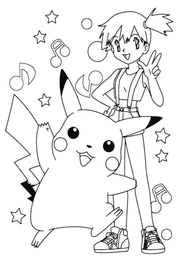 600x850 Pokemon Coloring Pages And Coloring Page Coloring In Cure And Ash