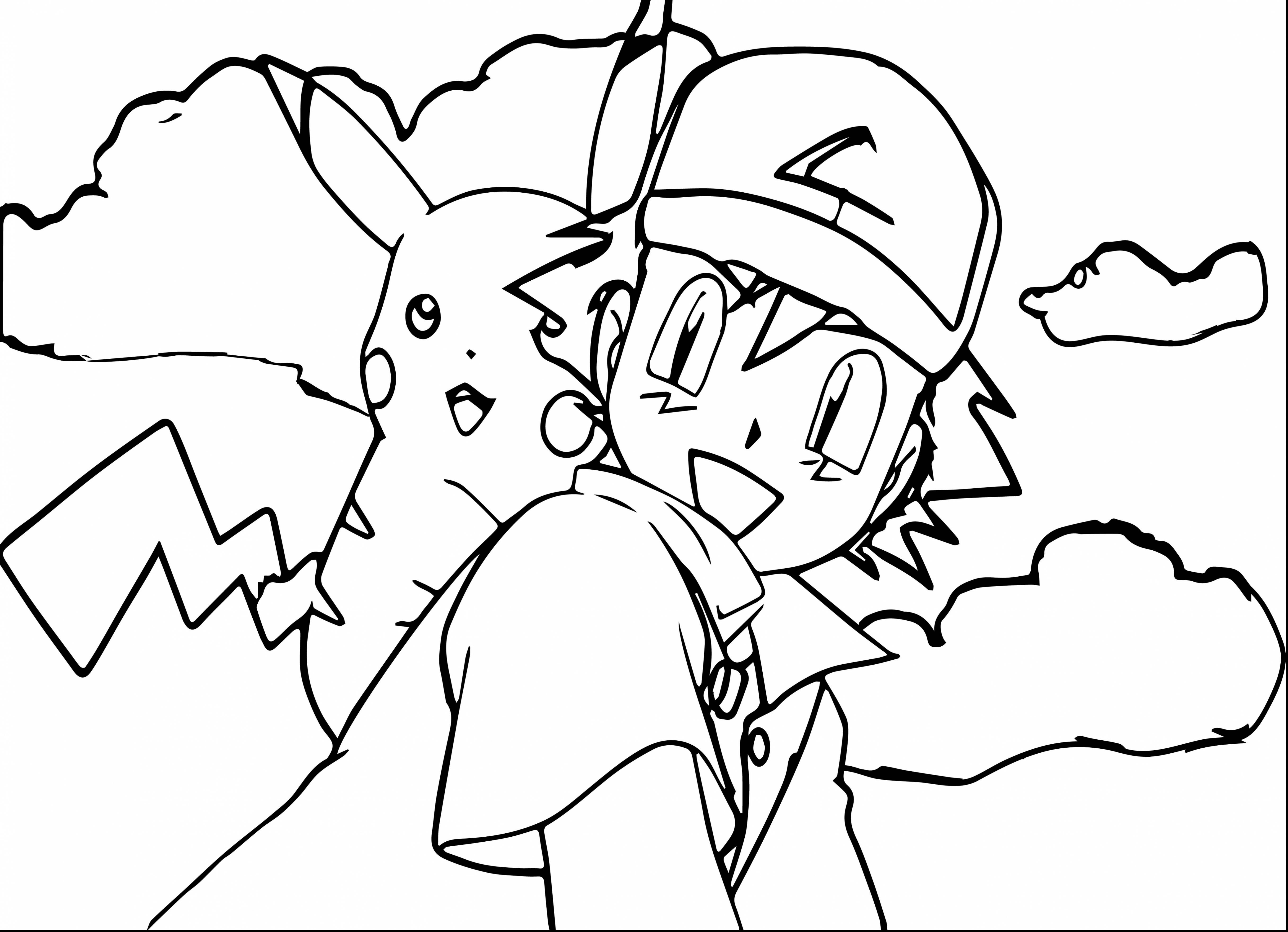 5440x3939 Terrific Pokemon Ash And Pikachu Coloring Pages Cartoon