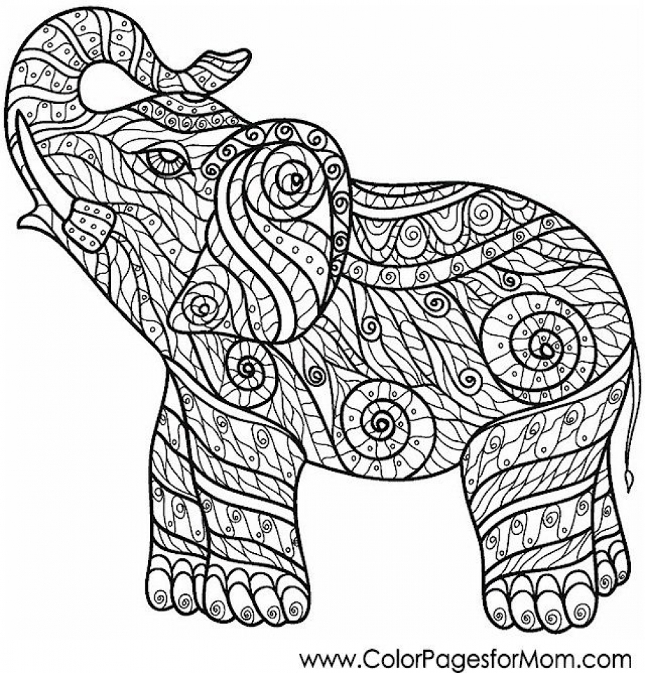 Asian Elephant Coloring Page at GetColorings.com | Free printable ...