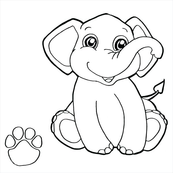 600x600 9 Elephant Coloring Pages Free Sample Example Format Free Cartoon