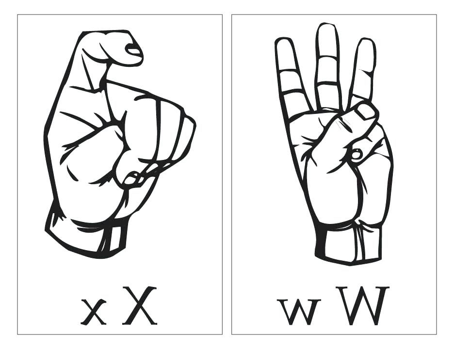 936x720 Asl Coloring Pages Coloring Pages Sign Language Series Sign