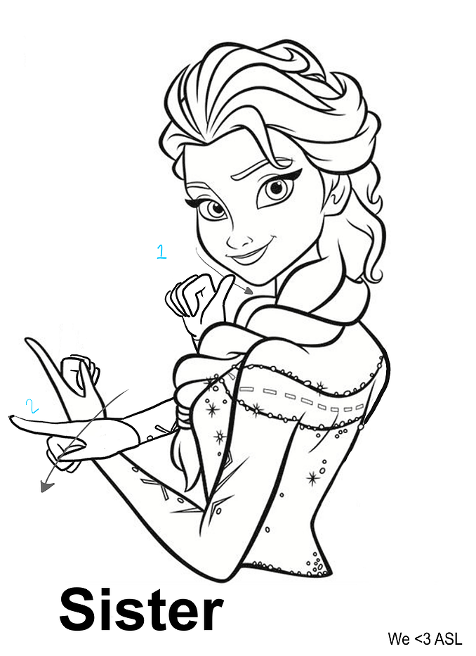 678x933 Asl Coloring Pages Asl Sign Language, Asl