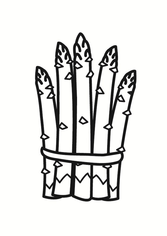 Coloring Page Asparagus 531x750 Coloring Page Asparagus