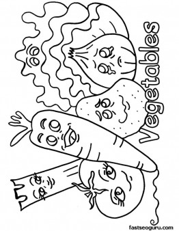Free Printable Mix Vegetables Coloring Pages Sheet To Print Out 262x338 Free Printable Mix Vegetables Coloring Pages Sheet To Print Out