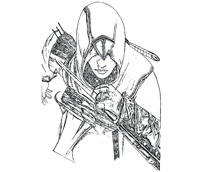 800x667 Assassins Creed Coloring Pages Printable