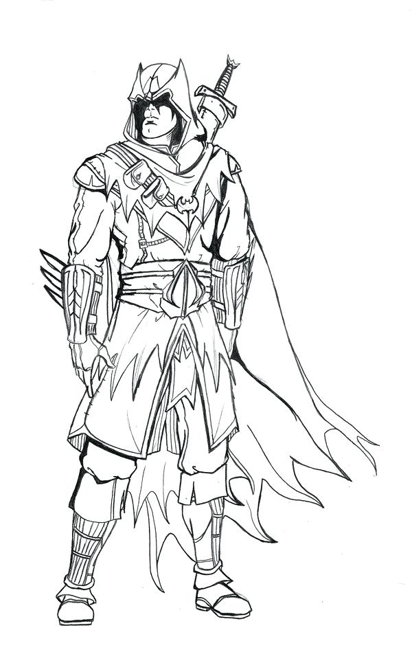 600x949 New Assassins Creed Coloring Pages For Assassins Creed Coloring