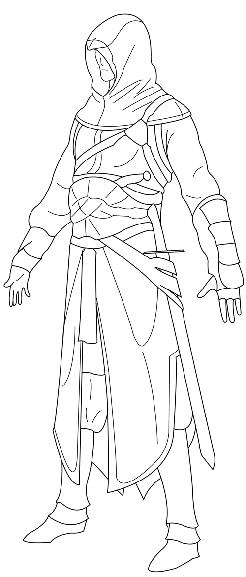 500x1172 Pin By Nathalie Monio On Coloriage Assassin's Creed